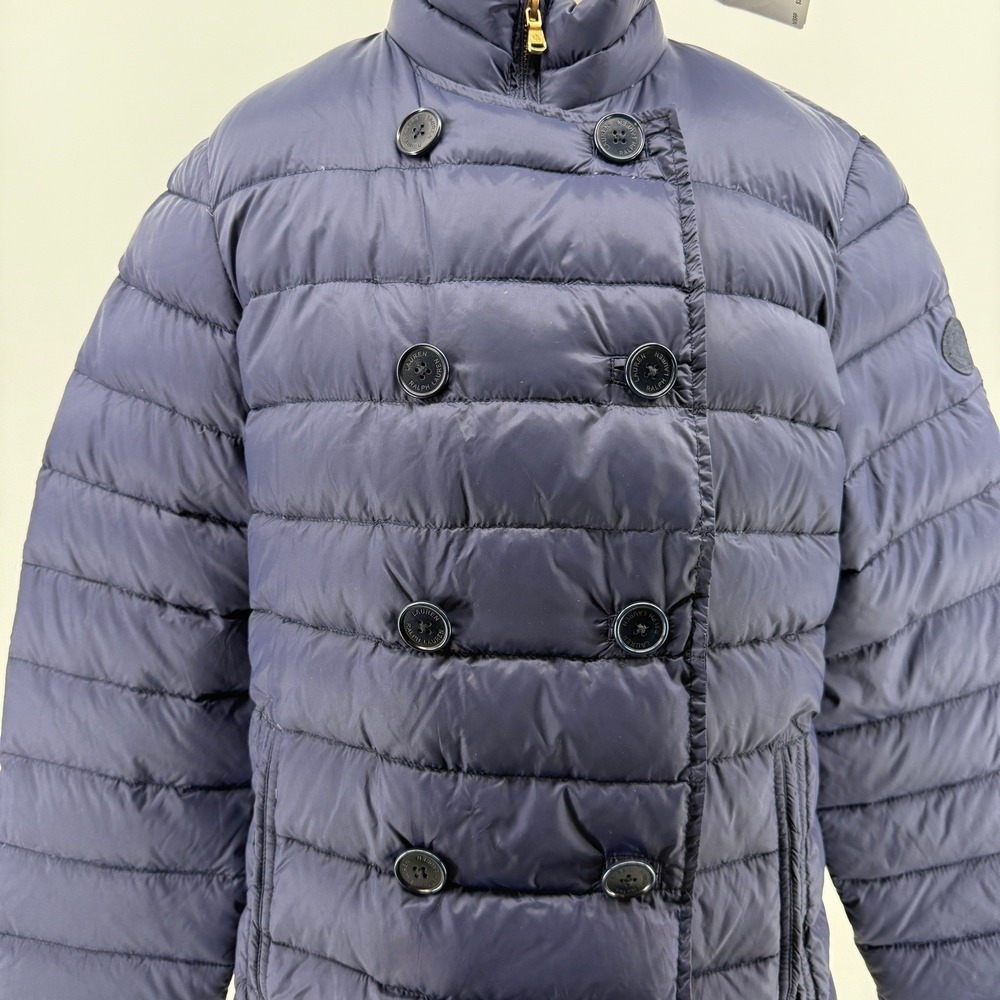Lauren Ralph Lauren Women's Down Puffer Jacket Coat Navy Blue XL NWT $225 - Picture 11 of 16